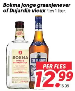 Dekamarkt Bokma jonge graanjenever of Dujardin vieux aanbieding