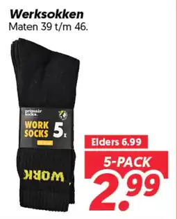 Dekamarkt Werksokken aanbieding