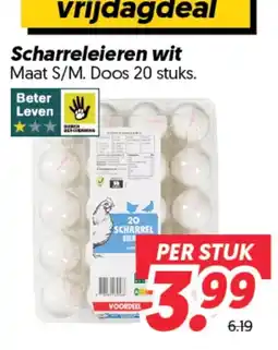 Dekamarkt Scharreleieren wit aanbieding