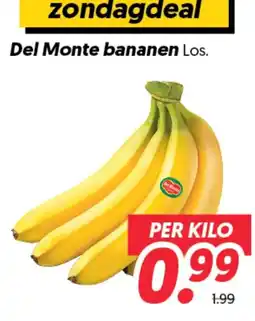 Dekamarkt Del Monte bananen aanbieding