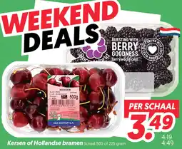 Dekamarkt Kersen of Hollandse bramen aanbieding