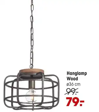 Kwantum Hanglamp Wood aanbieding