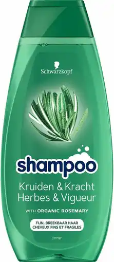 Bol.com Schwarzkopf Herbs & Strength Shampoo - 400 ml aanbieding