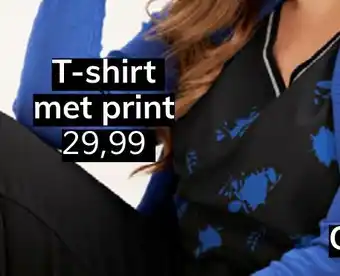 MS Mode T-shirt met print aanbieding