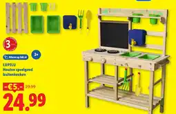 Lidl Lupilu Houten speelgoed buitenkeuken aanbieding
