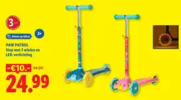 Lidl Paw patrol Step met 3 wielen en LED-verlichting aanbieding