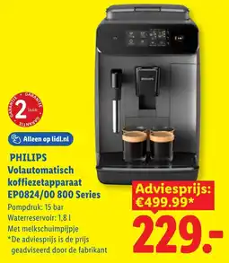 Lidl Philips Volautomatisch koffiezetapparaat EP0824/00 800 Series aanbieding