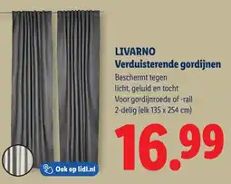 Lidl Livarno Verduisterende gordijnen aanbieding