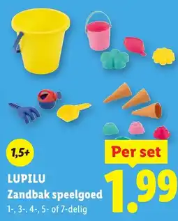 Lidl Lupilu Zandbak speelgoed aanbieding