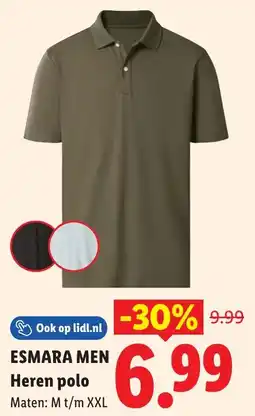Lidl Esmara Men Heren polo aanbieding