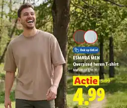 Lidl Esmara Men Oversized heren T-shirt aanbieding