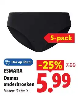 Lidl Esmara Dames onderbroeken aanbieding