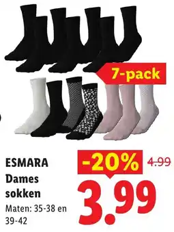 Lidl Esmara Dames sokken aanbieding