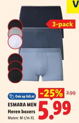 Lidl Esmara Men Heren boxers aanbieding
