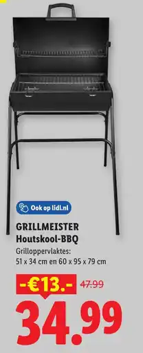 Lidl Grillmeister Houtskool-BBQ aanbieding
