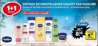 Trekpleister Keuze uit het hele assortiment Vaseline hand- en bodyverzorging. aanbieding