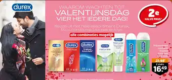 Trekpleister Keuze uit het hele assortiment Durex. M.U.V. condooms 144-pak en toyS. aanbieding