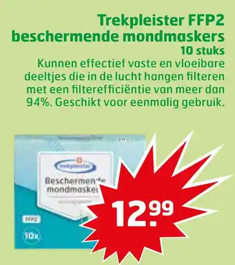 Trekpleister Trekpleister FFP2 beschermende mondmaskers aanbieding