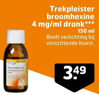 Trekpleister Trekpleister broomhexine 4 mg/ml drank*** aanbieding