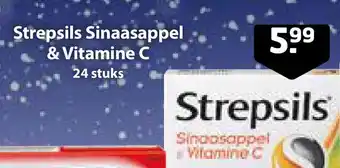Trekpleister Strepsils Sinaasappel & Vitamine C aanbieding