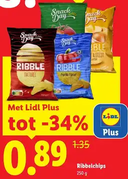 Lidl Ribbelchips aanbieding
