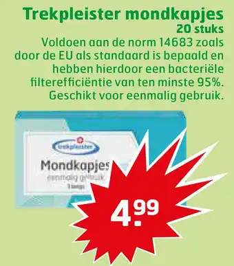 Trekpleister Trekpleister mondkapjes aanbieding