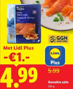 Lidl Gerookte zalm aanbieding