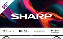 Bol.com Sharp 50GL4260E - 50 inch - 4K UHD LED TV met Google TV aanbieding