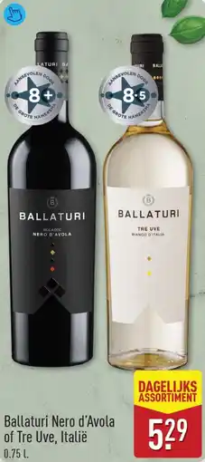 ALDI Ballaturi Nero d'Avola of Tre Uve aanbieding