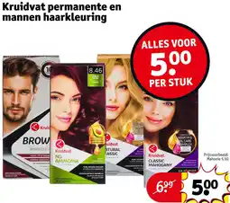 Kruidvat Kruidvat permanente en mannen haarkleuring aanbieding