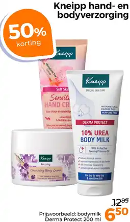 Trekpleister Kneipp hand en bodyverzorging aanbieding