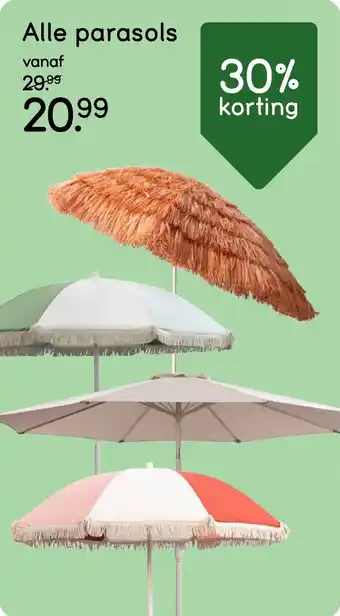 Leen Bakker Alle parasols aanbieding