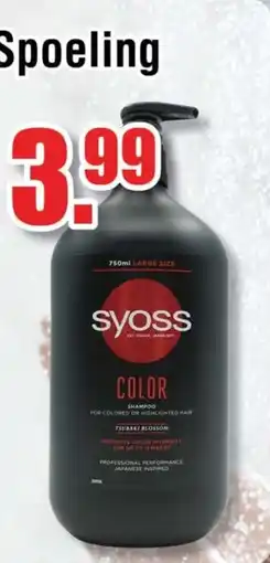 Ter Huurne Holland Markt Syoss Shampoo/Spoeling aanbieding