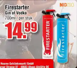 Ter Huurne Holland Markt Firestarter Gin of Vodka aanbieding