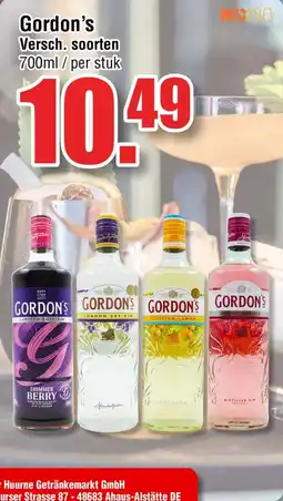 Ter Huurne Holland Markt Gordon's aanbieding