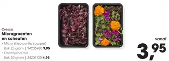HANOS Cresco Microgroenten en scheuten aanbieding