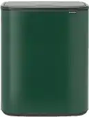 Bol.com Brabantia Bo Touch Bin Prullenbak - 2 x 30 liter - Afvalscheiding - Pine Green aanbieding