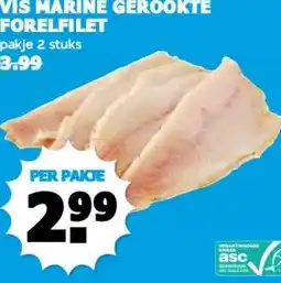 Boon`s Markt VIS MARINE GEROOKTE FORELFILET aanbieding