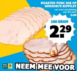 Boon`s Markt ROASTED PORC RIB OF GEROOKTE KIPFILET aanbieding
