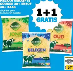 Boon`s Markt MELKAN GERASPTE GOUDSE 30+ EN/OF 48+ KAAS aanbieding