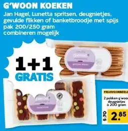 Boon`s Markt G'WOON KOEKEN aanbieding