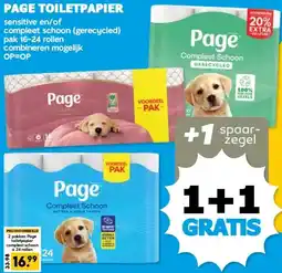 Boon`s Markt PAGE TOILETPAPIER aanbieding
