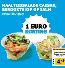 Boon`s Markt MAALTIJDSALADE CAESAR, GEROOKTE KIP OF ZALM aanbieding