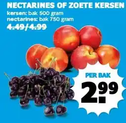 Boon`s Markt NECTARINES OF ZOETE KERSEN aanbieding