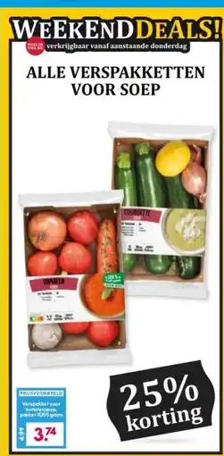 Boon`s Markt ALLE VERSPAKKETTEN VOOR SOEP aanbieding