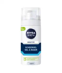 Albert Heijn NIVEA Men scheergel sensitive 0% alcohol aanbieding