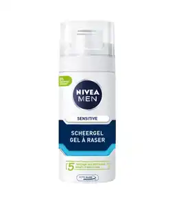 Albert Heijn NIVEA Men scheergel sensitive 0% alcohol aanbieding