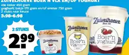 Boon`s Markt ZUIVELHOEVE BOER'N VLA EN/OF YOGHURT aanbieding
