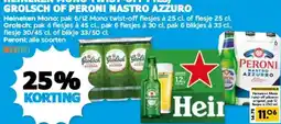 Boon`s Markt HEINEKEN MONO TWIST-OFF PILS, GROLSCH OF PERONI NASTRO AZZURO aanbieding