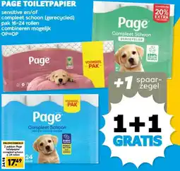 Boon`s Markt PAGE TOILETPAPIER aanbieding